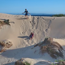 Jay and Sarah enjoying the dune